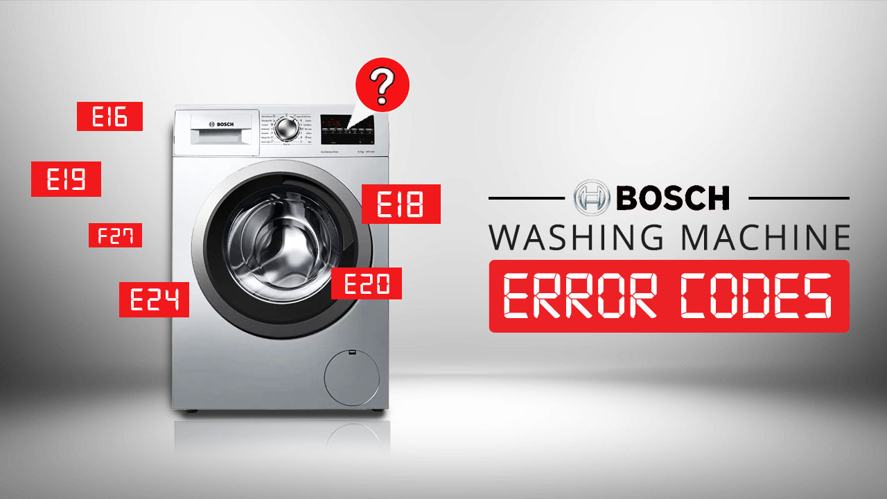 Common Washing Machine Error Codes and Solutions